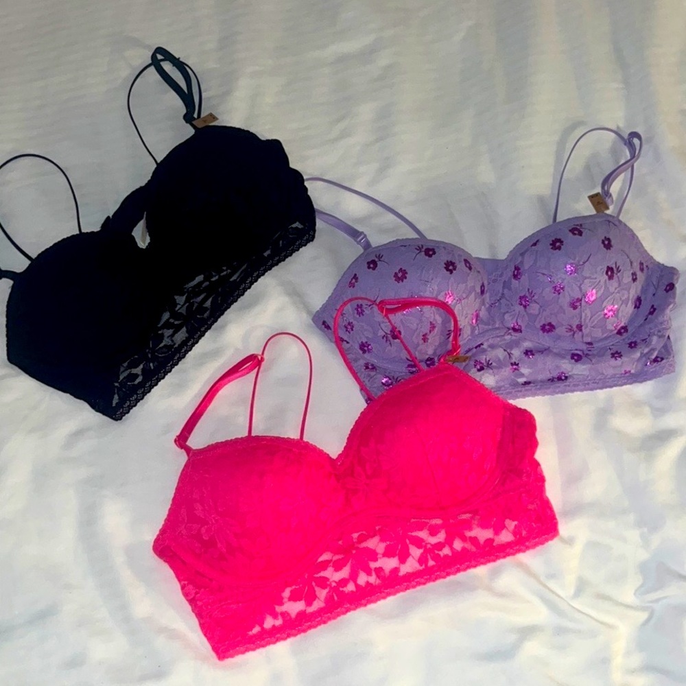 Victoria’s Secret PINK Lavender Push Up Bralette, Sz M NWOT - Picture 2 of 2